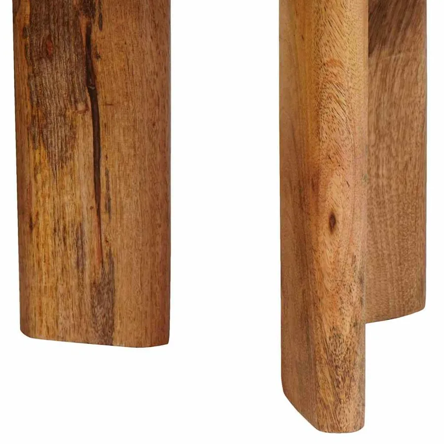 Tables basses gigognes 2 pcs Marron Bois de mangue massif - 8