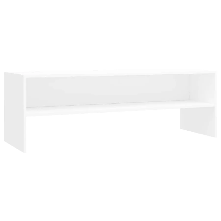 Meuble TV Blanc 120x40x40 cm Bois d'ingénierie - 2