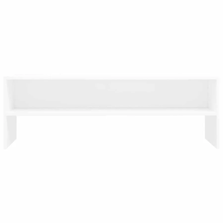 Meuble TV Blanc 120x40x40 cm Bois d'ingénierie - 4