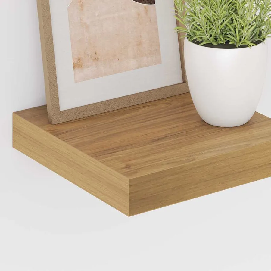Étagère Murale 4 pcs Marron 23 x 23,5 x 4 cm Bois d'ingénierie - 5