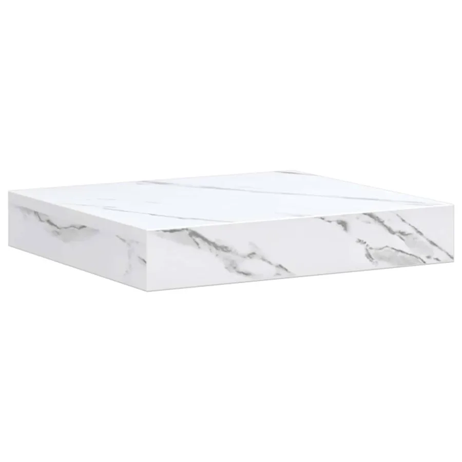 Étagère Murale 4 pcs Marbre blanc 23 x 23,5 x 4 cm - 6