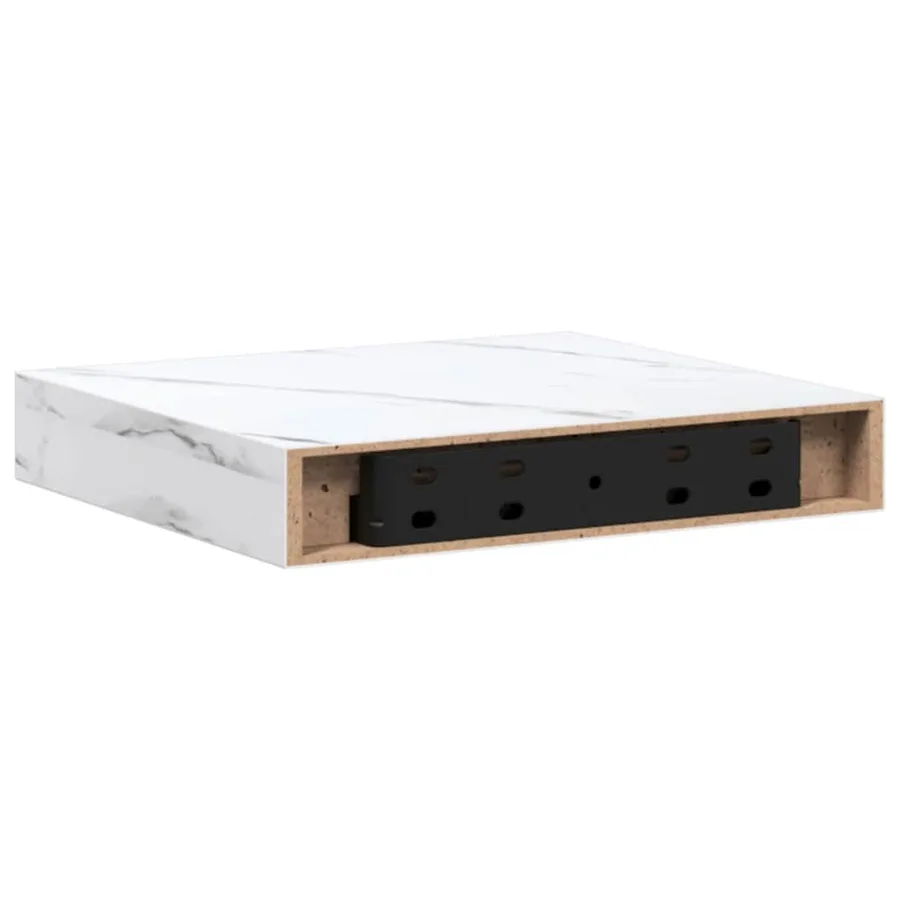 Étagère Murale 4 pcs Marbre blanc 23 x 23,5 x 4 cm - 9