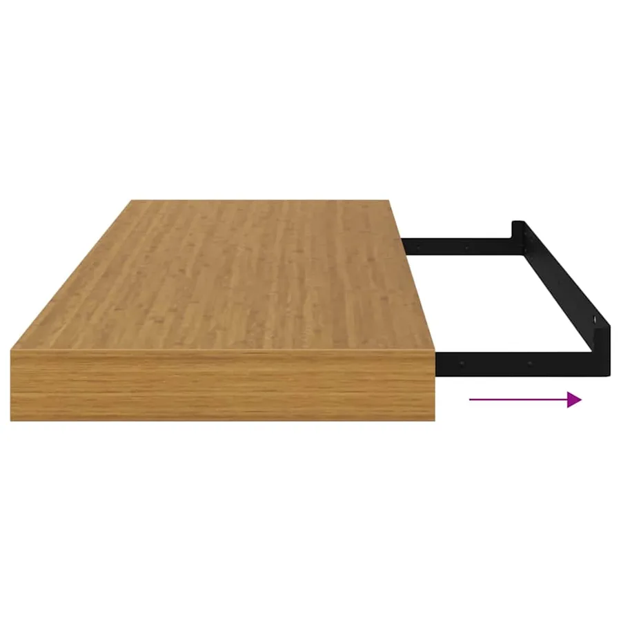 Étagère Murale Beige 60 x 23 x 4 cm Bois d'ingénierie - 12
