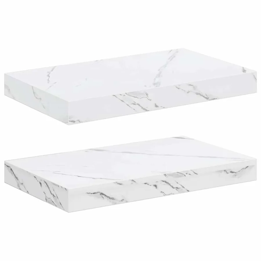 Étagère Murale 2 pcs Marbre blanc 40 x 23,5 x 4 cm - 2