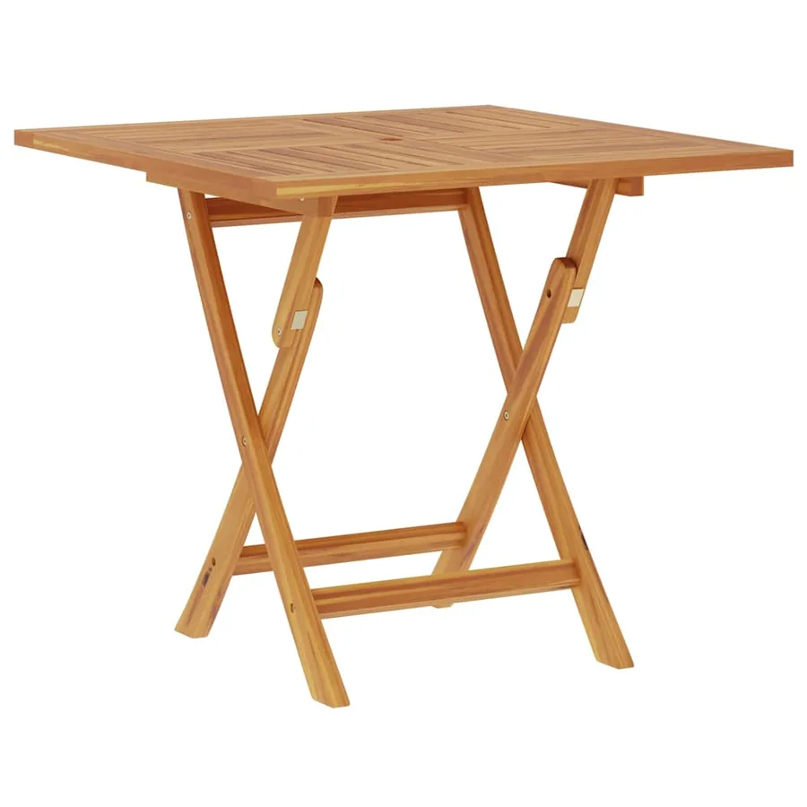 Table pliable de jardin 85x85x76 cm Bois de teck solide - 2