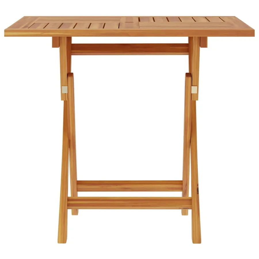 Table pliable de jardin 85x85x76 cm Bois de teck solide - 3