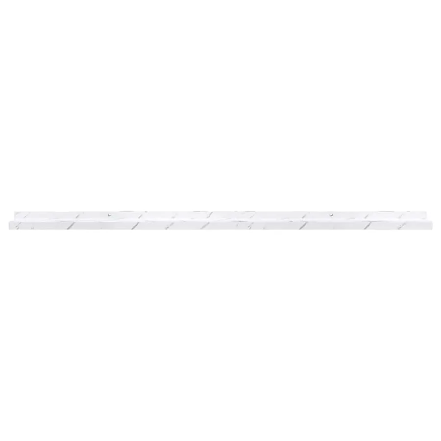 Étagère Murale Montage mural 2 pcs Marbre blanc 115 x 9 x 3 cm - 7