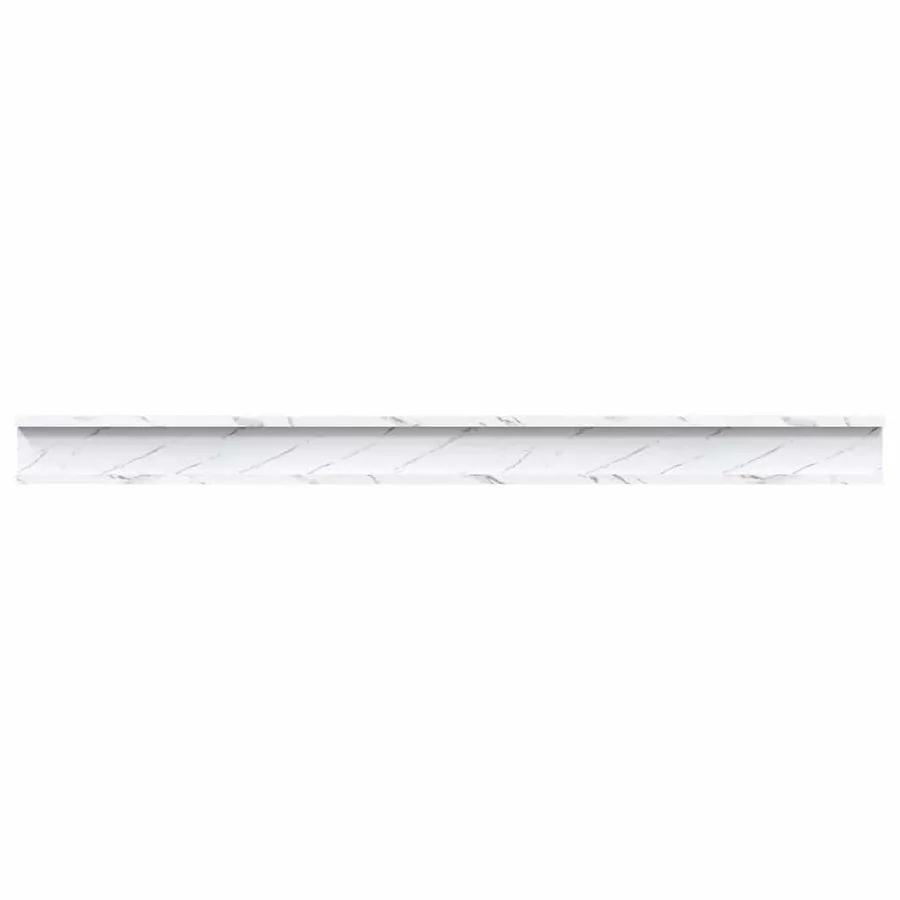 Étagère Murale Montage mural 2 pcs Marbre blanc 115 x 9 x 3 cm - 8