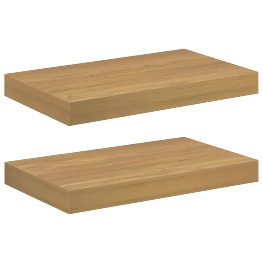 Étagère Murale 2 pcs Marron 40 x 23,5 x 4 cm Bois d'ingénierie - 2