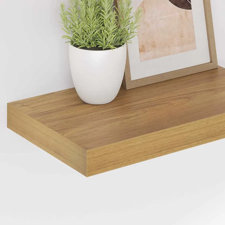 Étagère Murale 2 pcs Marron 40 x 23,5 x 4 cm Bois d'ingénierie - 5