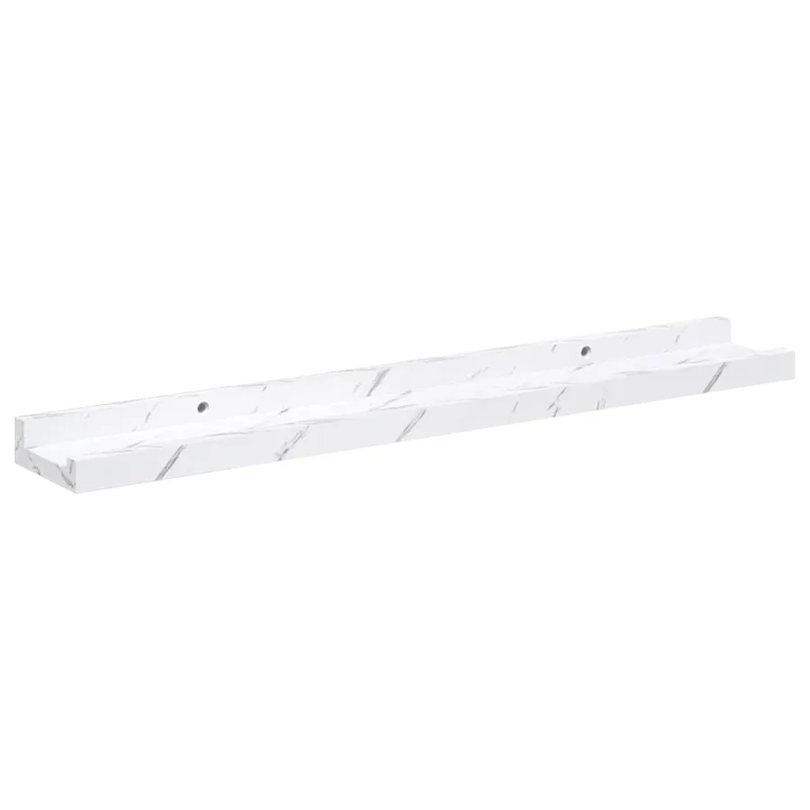 Étagère Murale Montage mural 4 pcs Marbre blanc 60 x 9 x 3 cm - 6