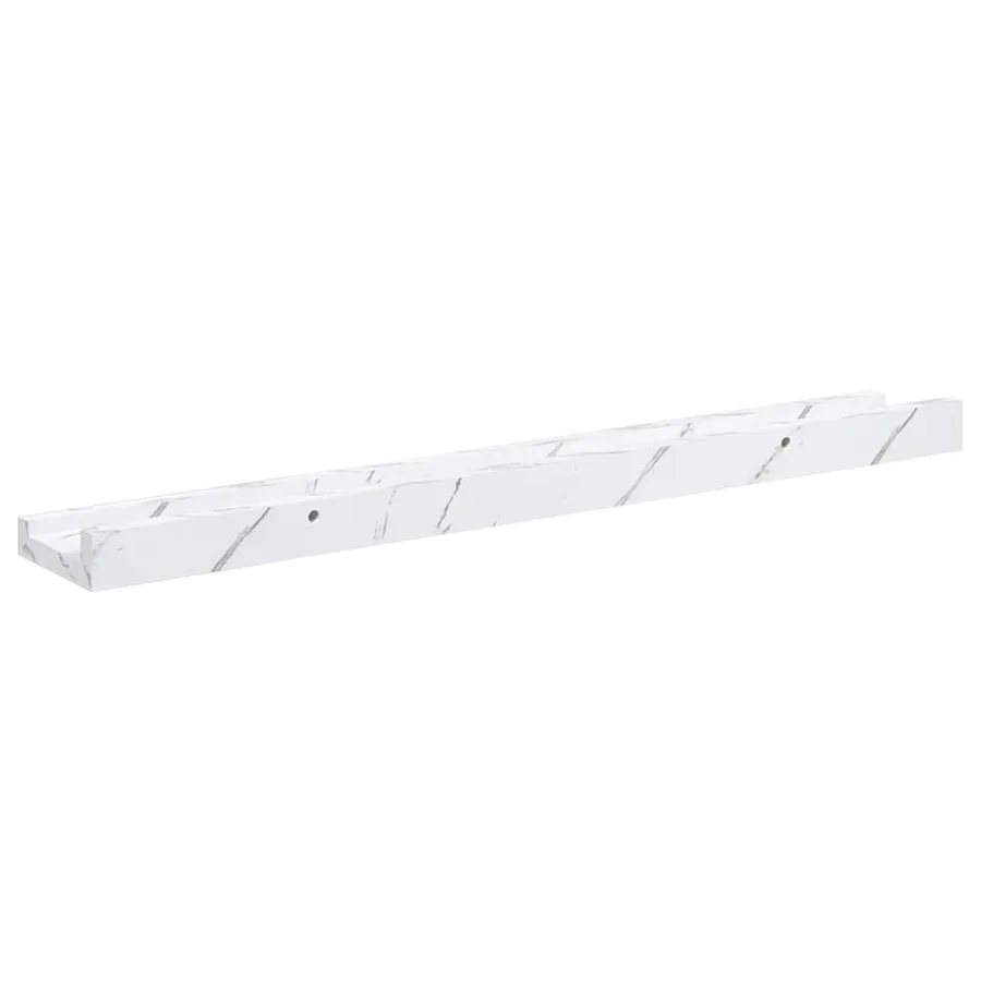 Étagère Murale Montage mural 4 pcs Marbre blanc 60 x 9 x 3 cm - 9