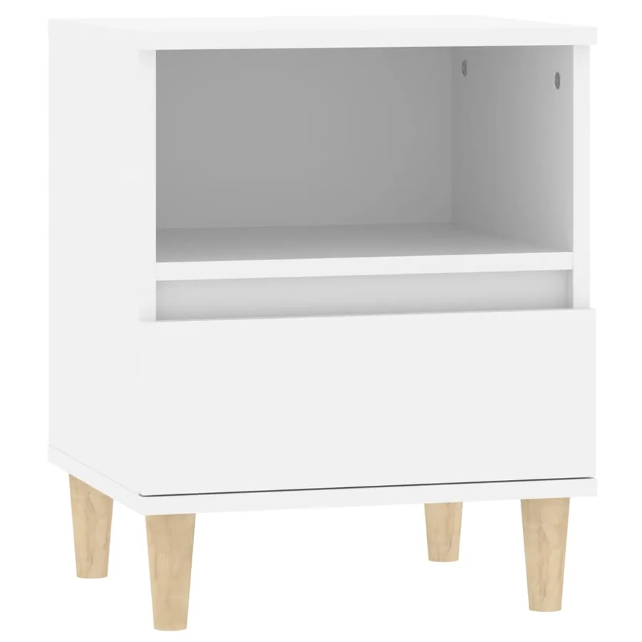 Tables de chevet 2 pcs Blanc 40x35x50 cm - 6