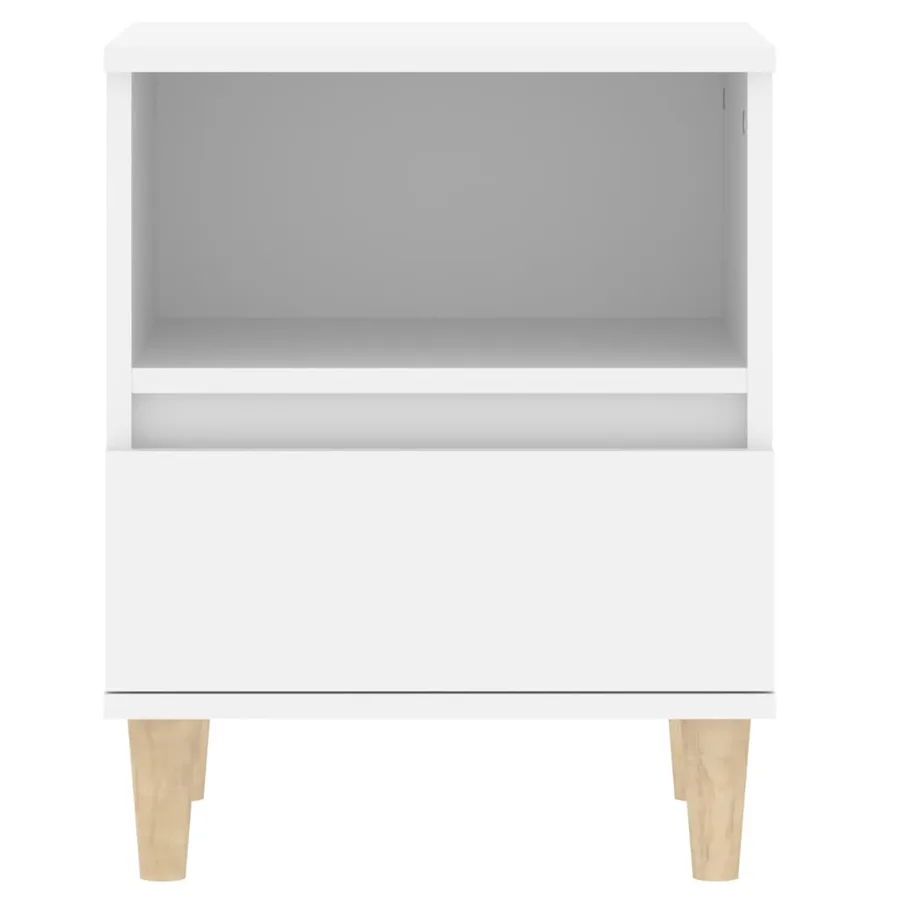 Tables de chevet 2 pcs Blanc 40x35x50 cm - 7