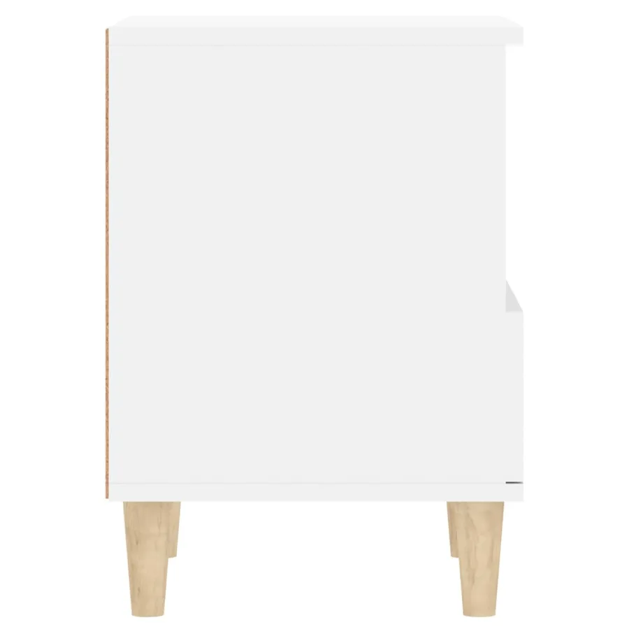 Tables de chevet 2 pcs Blanc 40x35x50 cm - 9