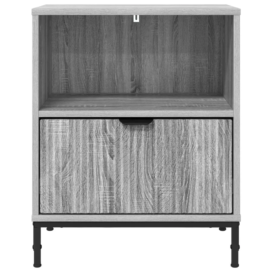 Cabinet de chevet Sonoma gris 49 x 36 x 61 cm Bois d'ingénierie - 6