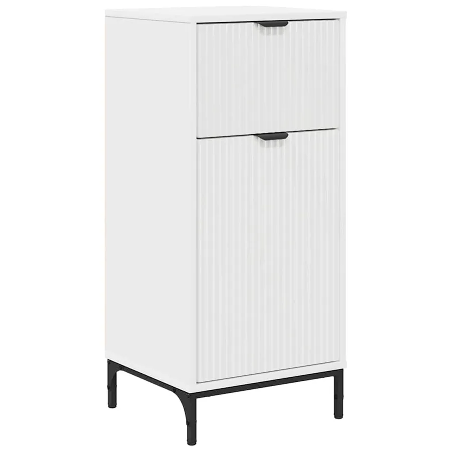 Cabinet de salle de bain avec tiroir Blanc 39,5 x 36 x 88 cm - 2