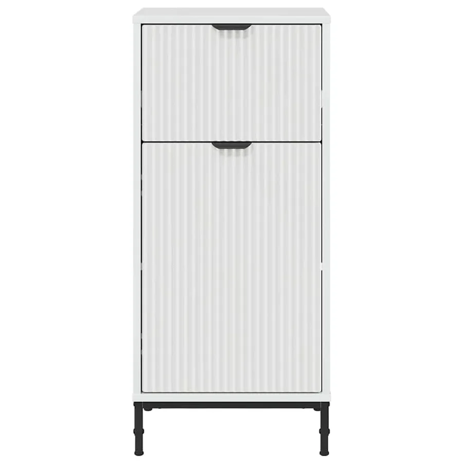 Cabinet de salle de bain avec tiroir Blanc 39,5 x 36 x 88 cm - 6