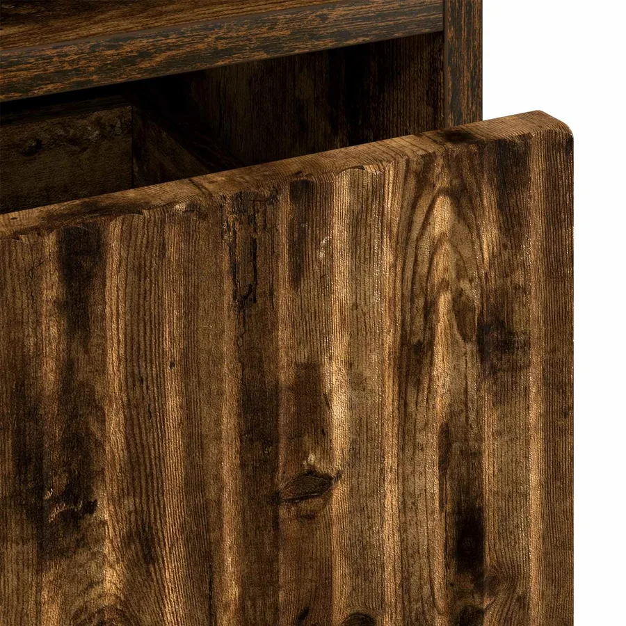 Cabinet de chevet Chêne fumé 49 x 36 x 61 cm Bois d'ingénierie - 11