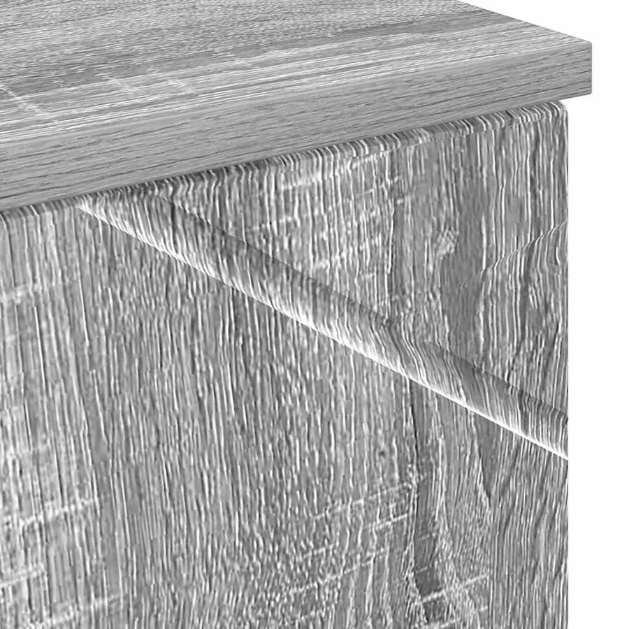 Cabinet de salle de bain Gris Sonoma 30 x 35 x 192 cm - 11