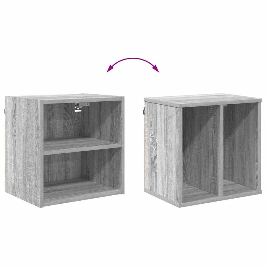 Armoire suspendue avec stockage Gris Sonoma 40 x 29,5 x 40 cm - 10