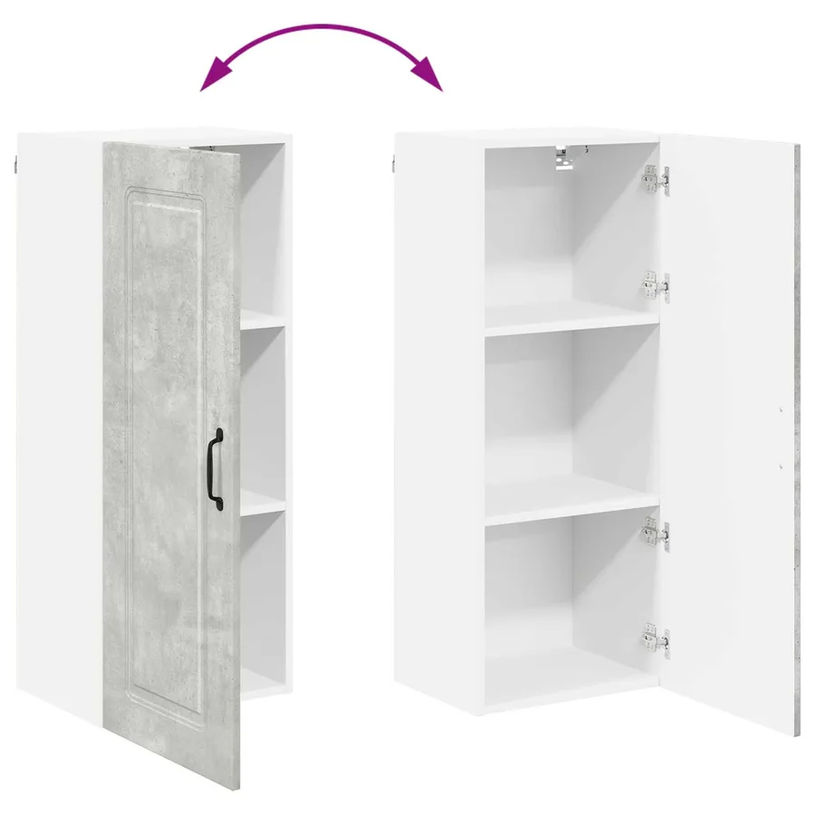 Panneau de lave-vaisselle Kalmar Gris béton 40 x 31 x 100 cm - 11