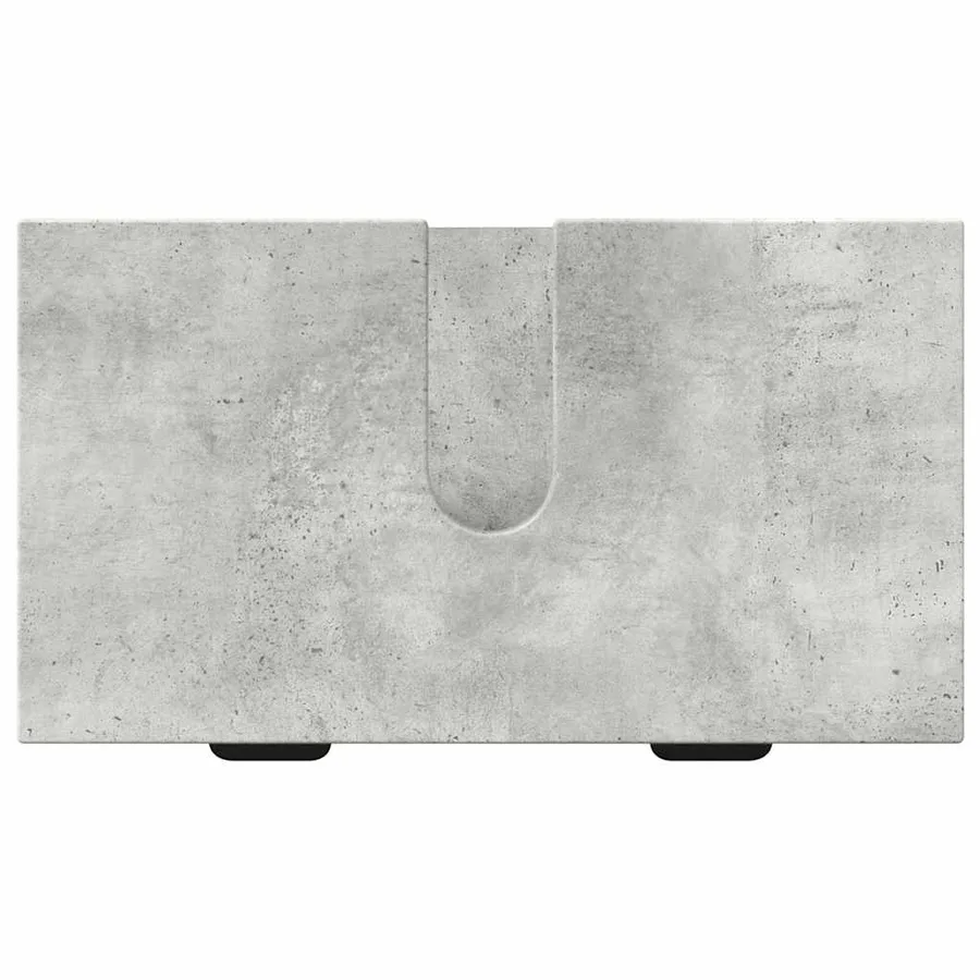Ensemble de mobilier de salle de bain 2 pcs Gris béton - 7