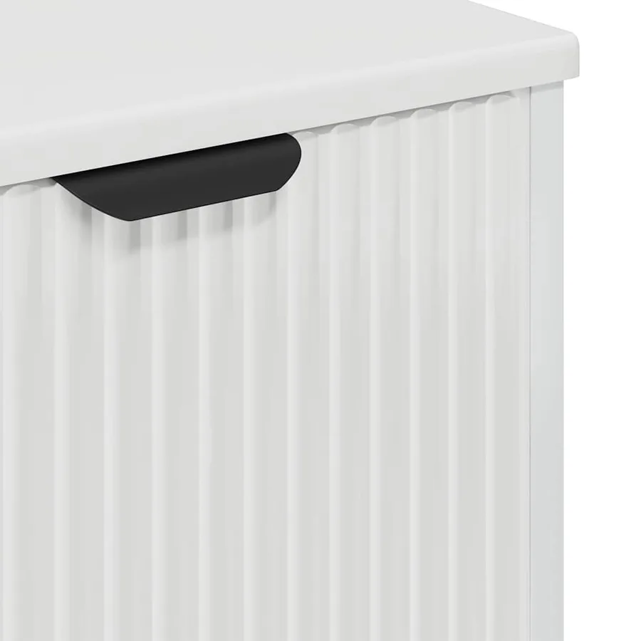 Ensemble de mobilier de salle de bain 3 pcs Blanc brillant - 11