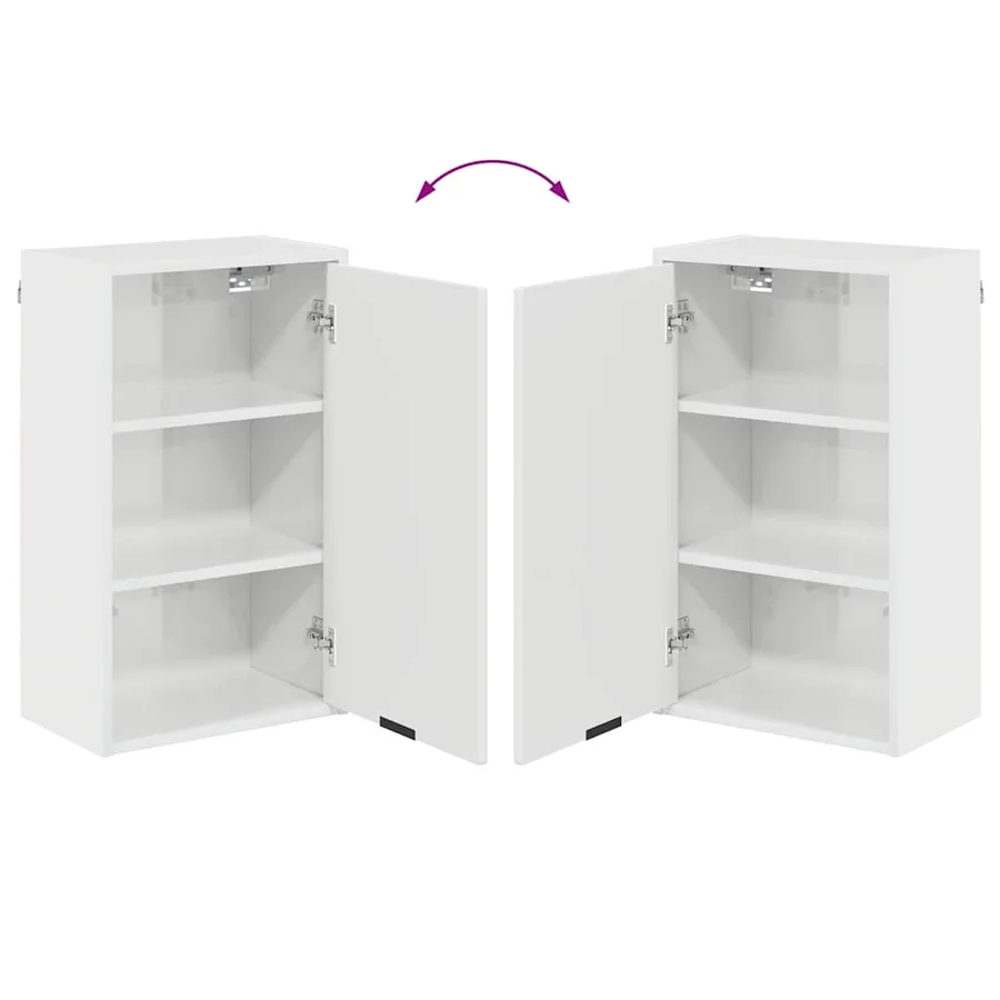 Ensemble de mobilier de salle de bain 3 pcs Blanc brillant - 13