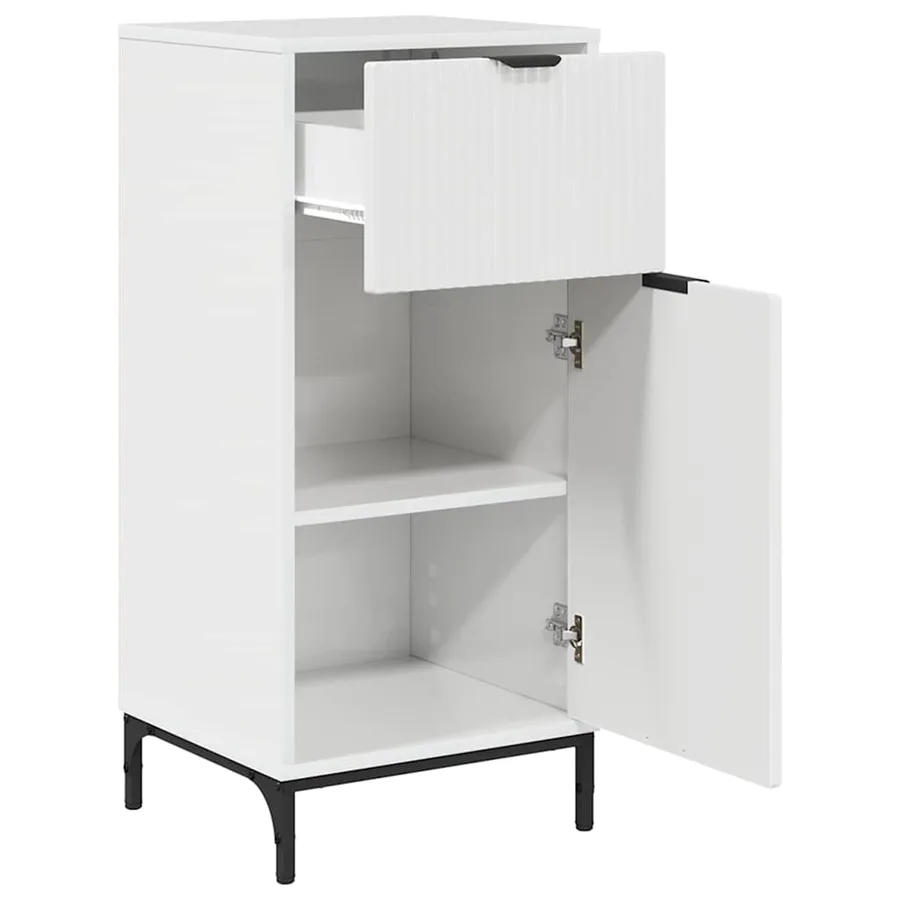 Ensemble de mobilier de salle de bain 3 pcs Blanc brillant - 6