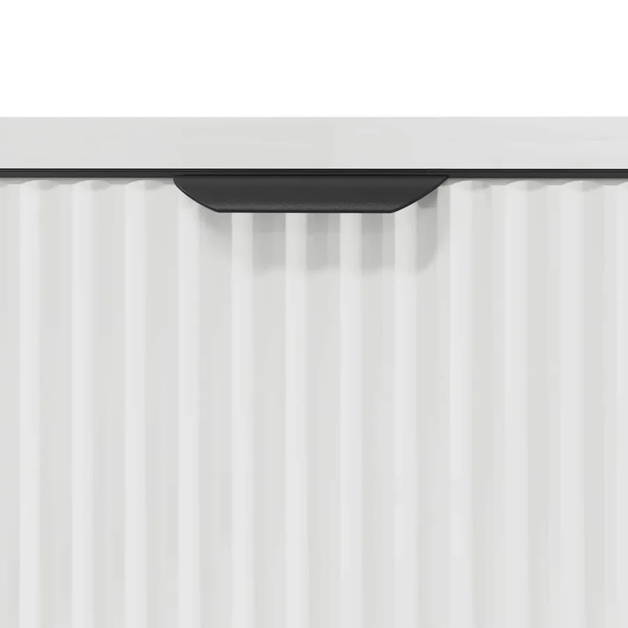 Ensemble de mobilier de salle de bain 3 pcs Blanc brillant - 9