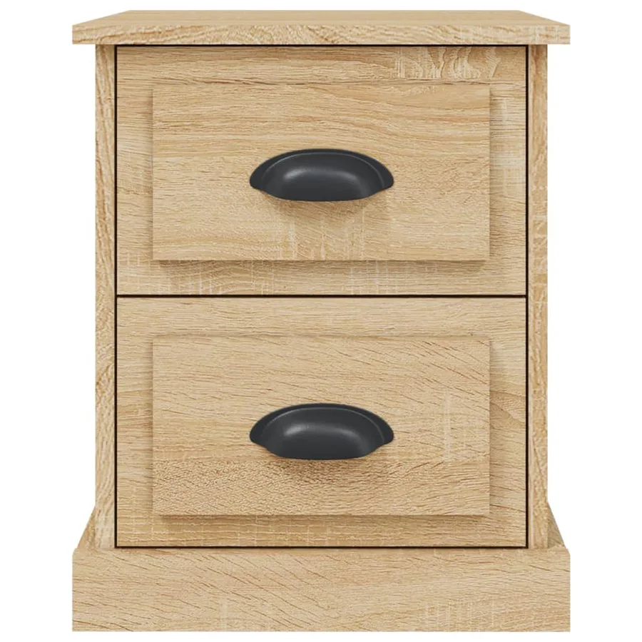Table de chevet chêne sonoma 39x39x47,5 cm bois d'ingénierie - 7