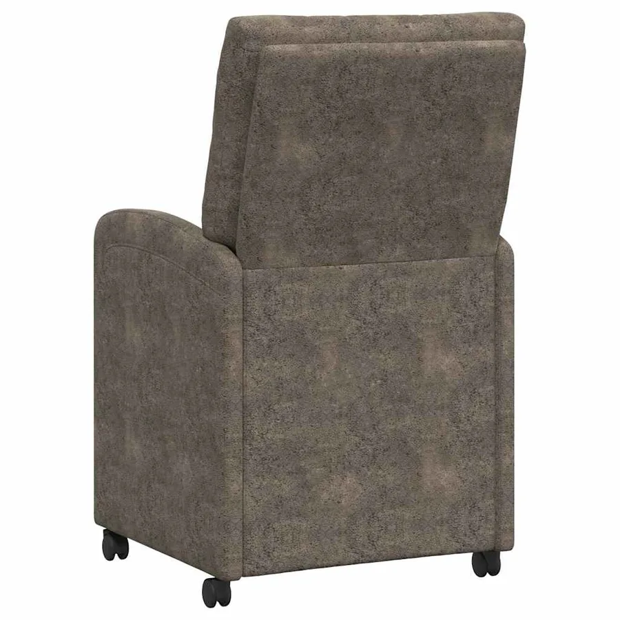 Chaises de Salle à Manger avec Roues 2 pcs Gris foncé - 6