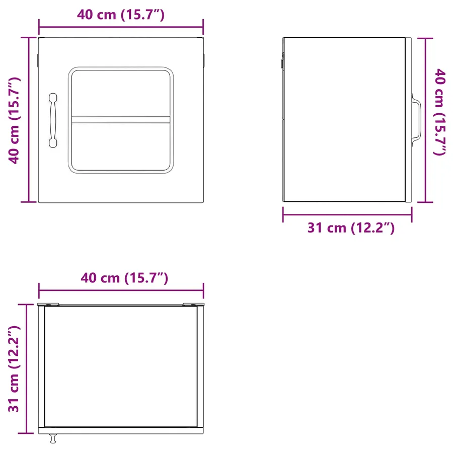 Panneau de lave-vaisselle Kalmar Blanc brillant 40 x 31 x 40 cm - 14