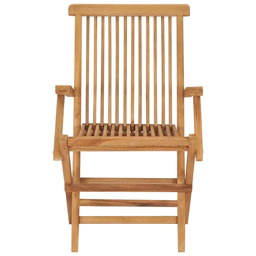 Chaises pliables de jardin lot de 4 Bois de teck solide - 6