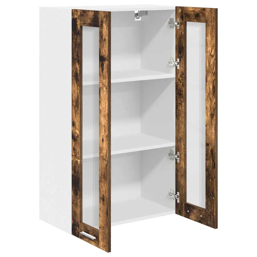Armoire suspendue Chêne fumé 60 x 31 x 100 cm Bois d'ingénierie - 5