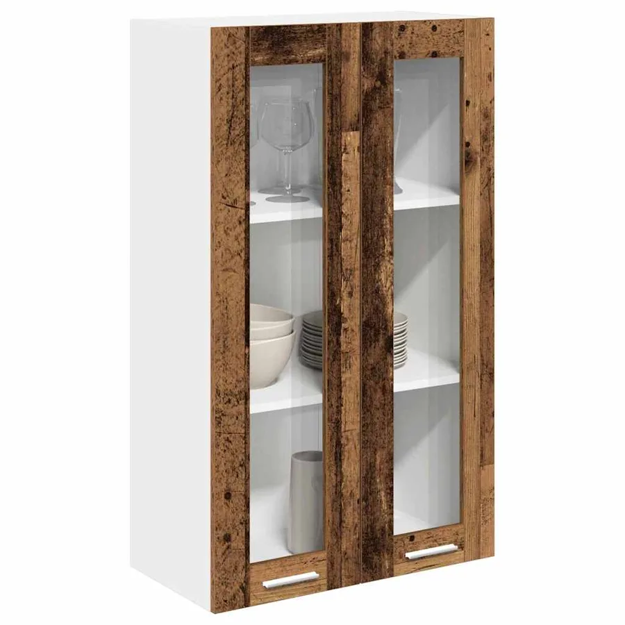 Armoire suspendue avec stockage Bois ancien 60 x 31 x 100 cm - 3