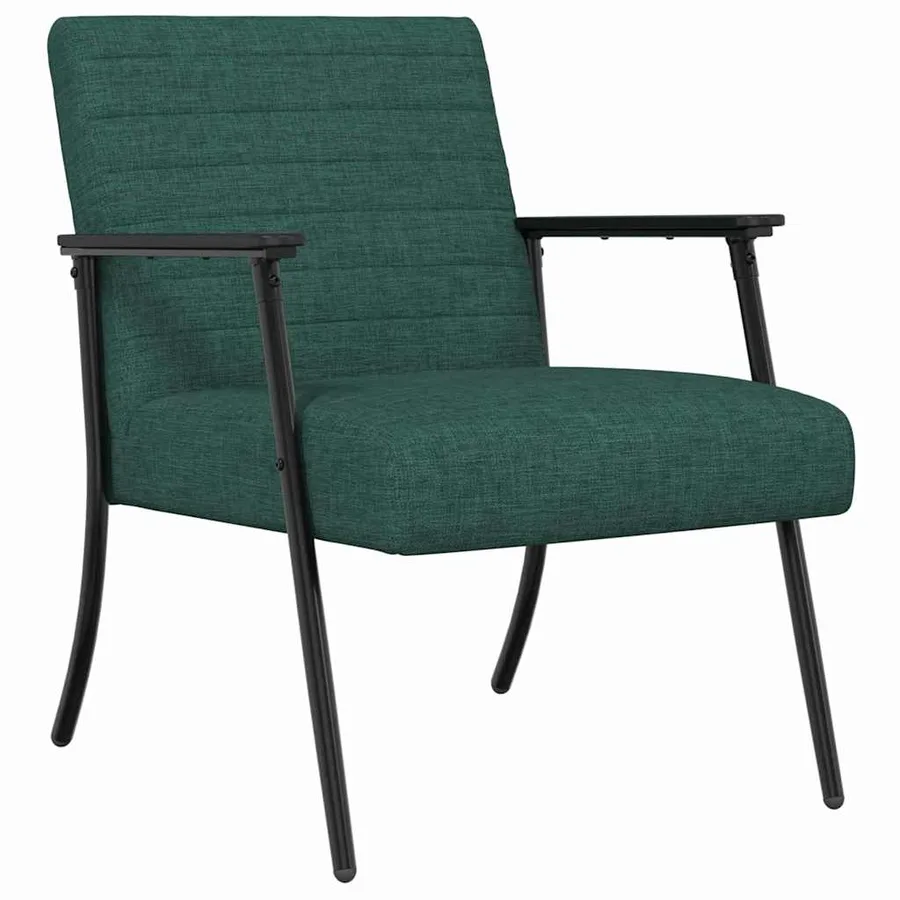 fauteuil Vert foncé 59 x 75 x 78 cm tissu - 2