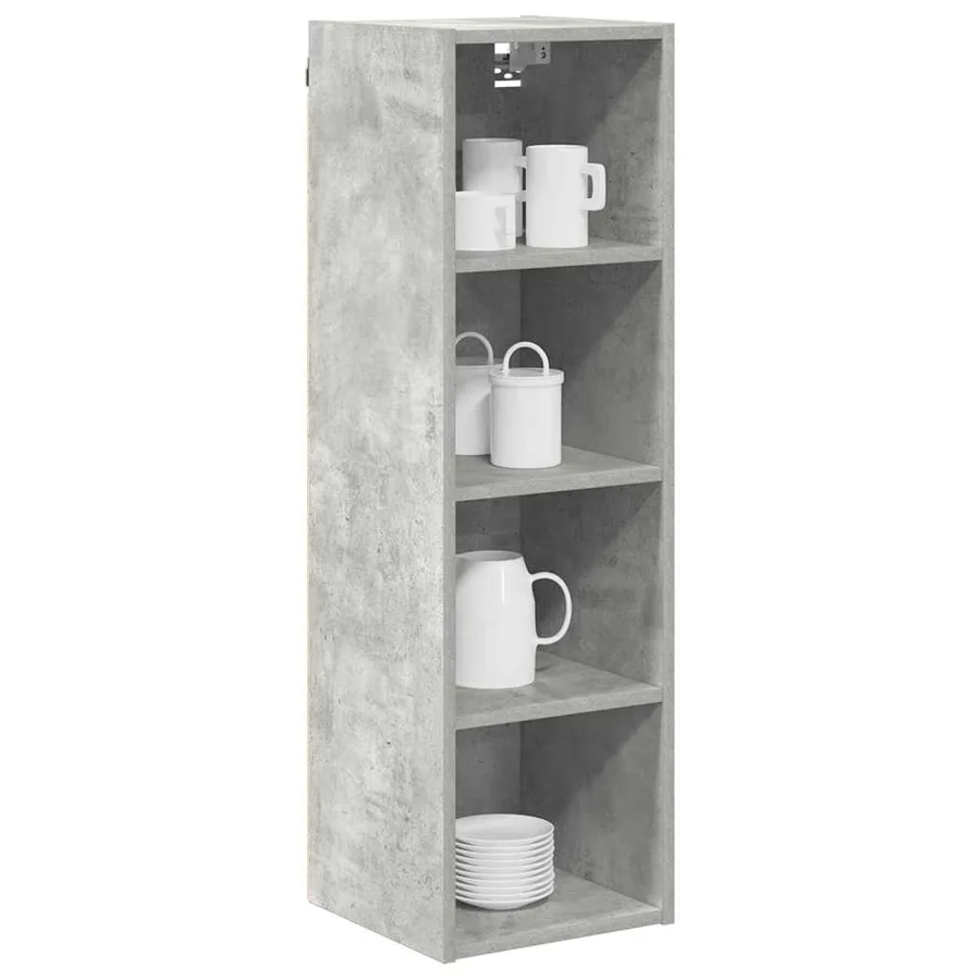 Armoire suspendue avec stockage Gris béton 30 x 29,5 x 100 cm - 3