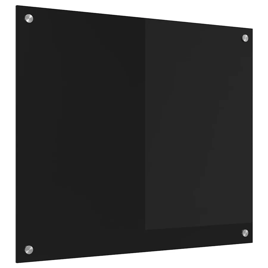 Crédence de cuisine Noir 70 x 60 cm verre trempé - 2