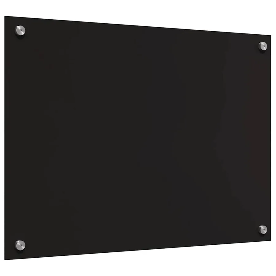 Crédence de cuisine 2 pcs Noir 70 x 50 cm verre trempé - 6