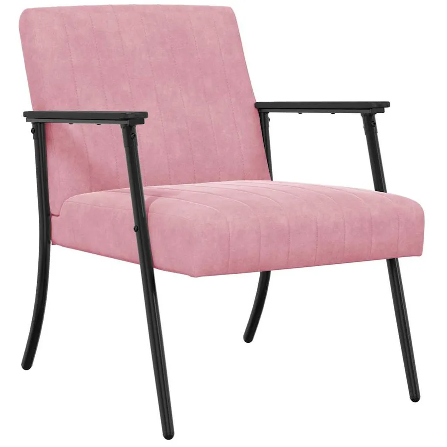 fauteuil Rose 59 x 75 x 78 cm Velours - 2