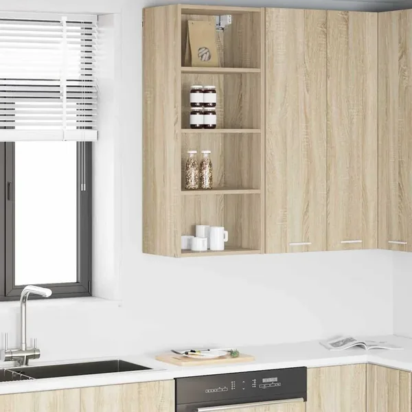Armoire suspendue avec stockage Chêne Sonoma 40 x 29,5 x 100 cm