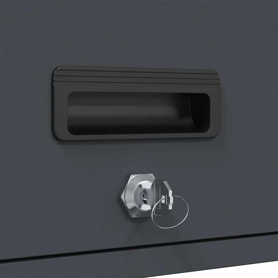 Armoire murale pour garage Anthracite 60 x 40 x 53 cm - 11