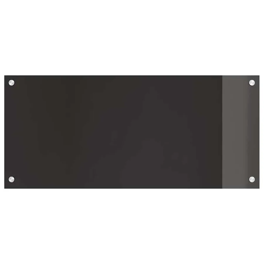 Crédence de cuisine 2 pcs Noir 90 x 40 cm verre trempé - 4