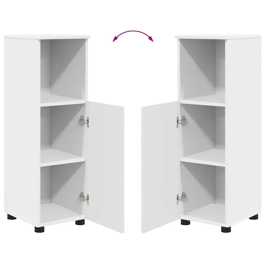 Ensemble de mobilier de salle de bain Montage mural 3 pcs Blanc - 13