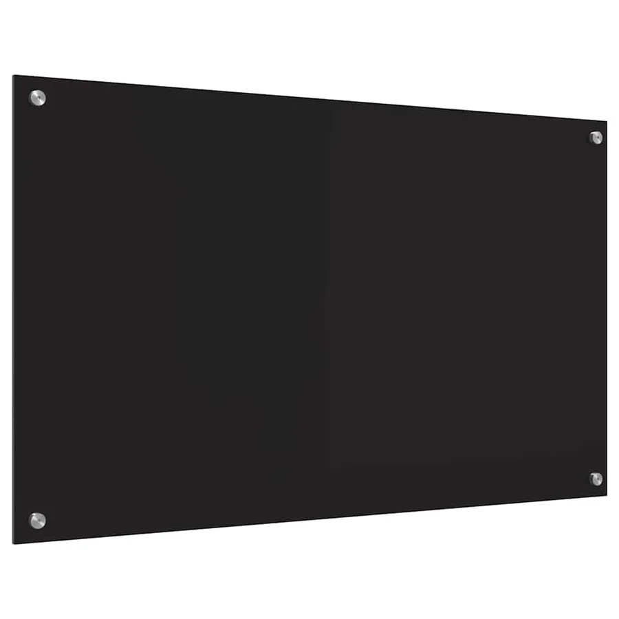 Crédence de cuisine Noir 100 x 60 cm verre trempé - 6