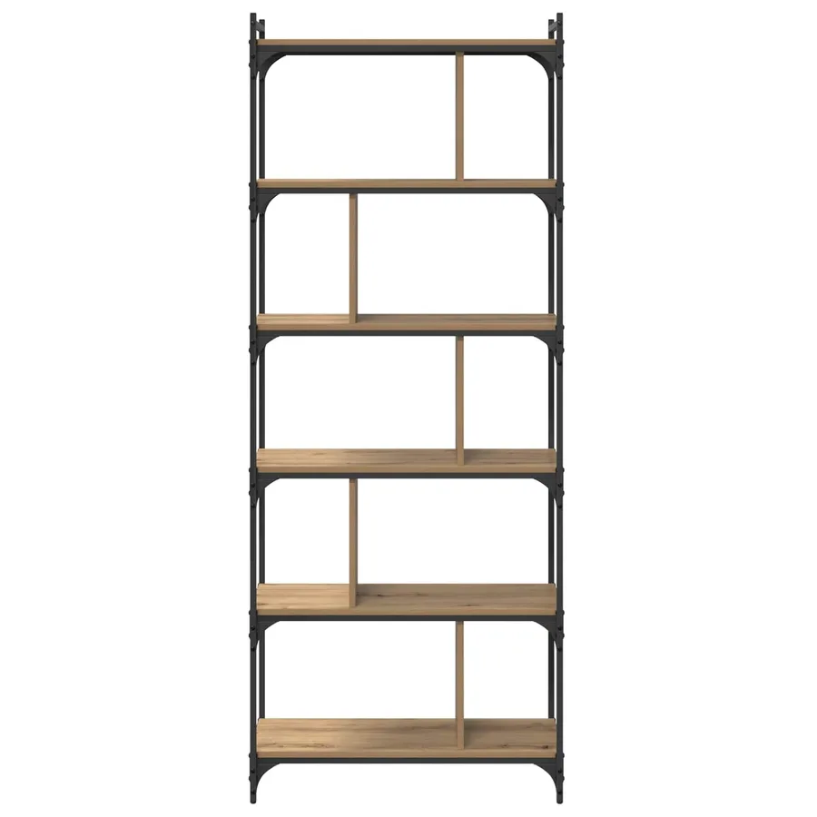 Bibliothèque 5 niveaux 76 x 32 x 192 cm Bois d'ingénierie - 5