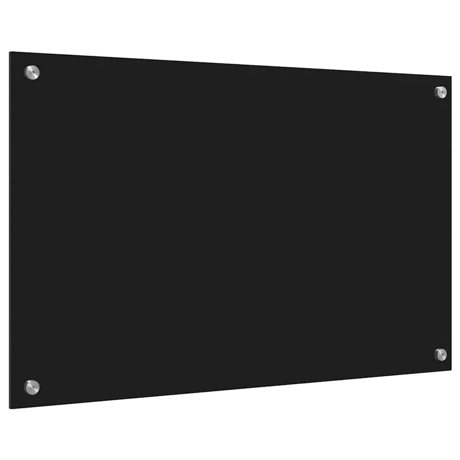 Crédence de cuisine Noir 80 x 50 cm verre trempé - 6