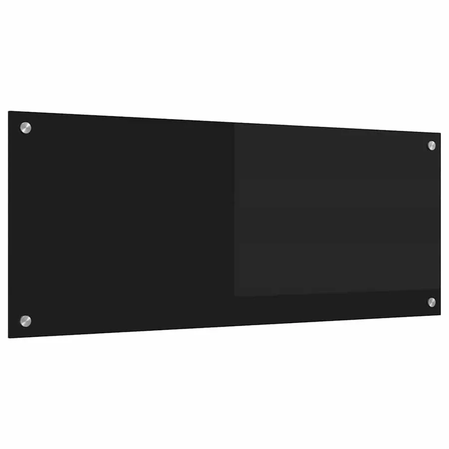 Crédence de cuisine Noir 100 x 40 cm verre trempé - 2